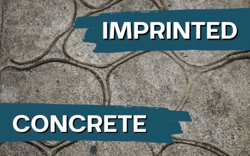imprinted concrete patio installation