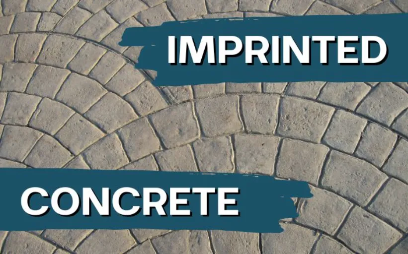 imprinted concrete patio pattern