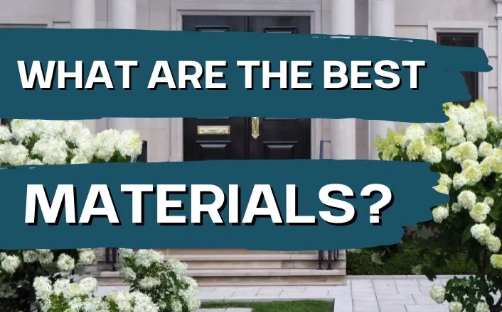 front door steps best materials
