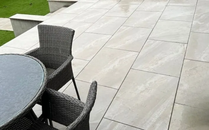 Porcelain patio