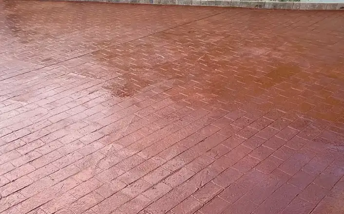 imprinted concrete patio dublin