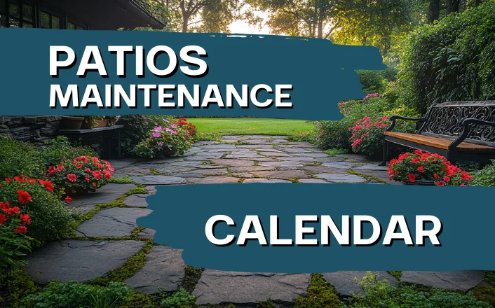 maintenance calendar for patios