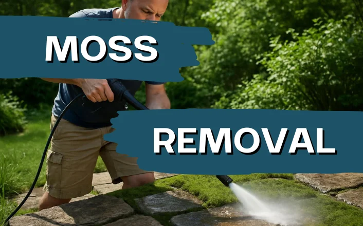 spring patio maintenance moss removal