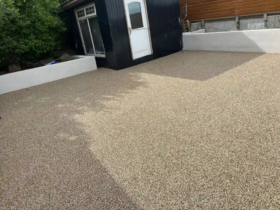 resin surface patio