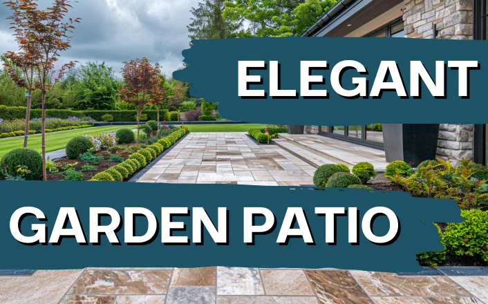 elegant traditonal garden patio