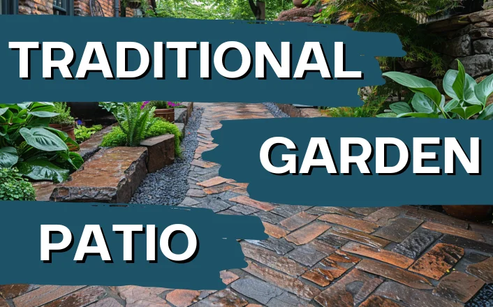traditional garden patio
